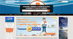 Desktop Screenshot of cessionpro.fr