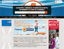 Tablet Screenshot of cessionpro.fr